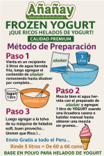 Preparación de frozen yogurt