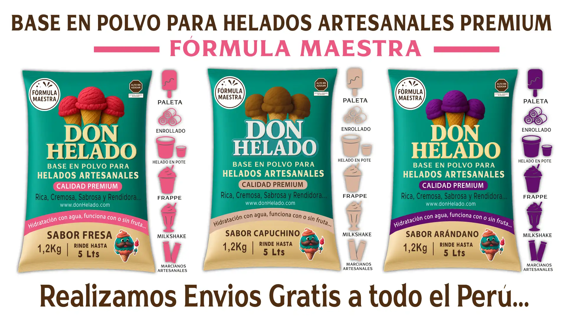 Base para helado artesanal