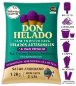 Base sabor arándano en polvo para helado artesanal – Don Helado fórmula premium